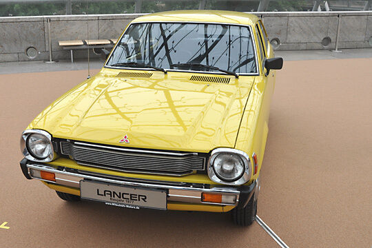 Mitsubishi Lancer, Baujahr 1977 - eines der ersten Mitsubishi-Autos, die in Europa angeboten wurden.  (Foto: Grimm)