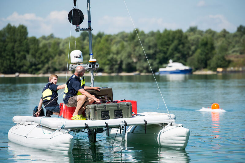 Die unbemannten Unterwasserfahrzeuge sollen der Kartographierung des Meeresgrunds dienen und sollen im Herbst diesen Jahres bei der ersten Runde der Xprize Challenge eingesetzt werden. (Fraunhofer IOSB)