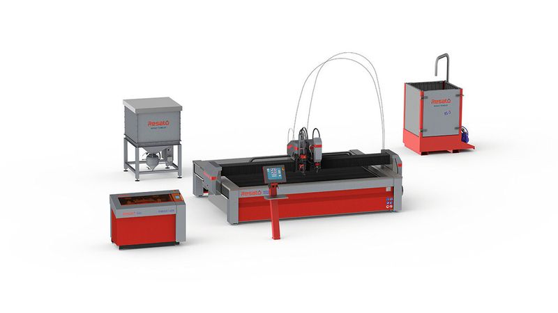 Bei der Montage der Anlagen werden unter anderem Hightech-Metall-Metallklebeverbindungen verwendet, um so nur minimale Abweichungen und Toleranzen zu erzielen, was sich letztendlich auch in der erstklassigen Qualität des geschnittenen Endproduktes widerspiegelt. (Bild: Resato)