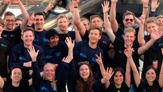 Das siegreiche WARR Hyperloop Team. (Dolores Volkert / TUM)