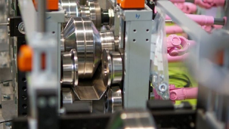 Magnesium during forming.(Image: TU Bergakademie Freiberg)