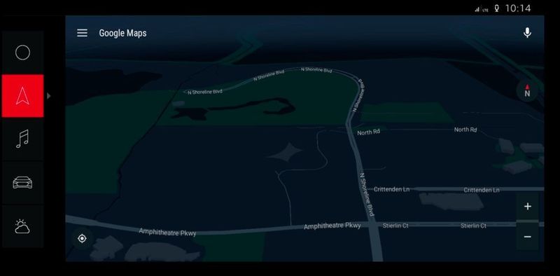 Integriertes Android-Betriebssystem im Audi Q8 sport concept: Google Maps oder HERE als Wegweiser (AUDI AG)