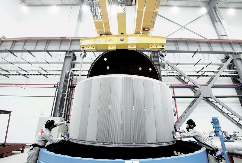 Permanentmagnetgenerator mit niedriger Drehzahl.  (Bild: Dennis Fung)