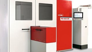 Profiroll hat die PR 400 HP für die EMO auf einen Umati-Showcase vorbereitet. (Profiroll Technologies GmbH)