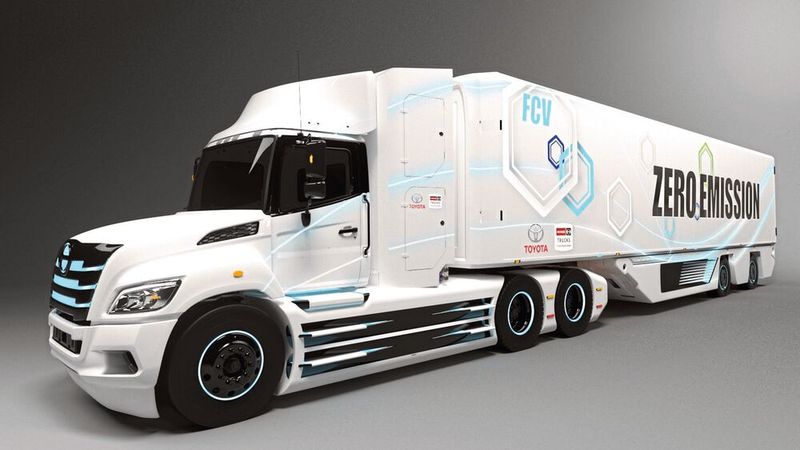 Toyota und Hino wollen in absehbarer Zeit einen mit Brennstoffzelle betriebenen Truck in den USA vorstellen.(Bild:  Toyota)