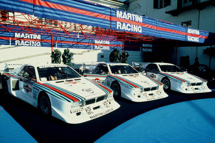 Martini Racing: Die Motorsportversion des Lancia Beta Montecarlo holte sich 1980 und 1981 die Sportwagen-Markenweltmeisterschaft. (Foto: Lancia)