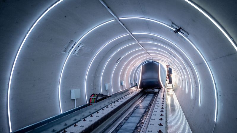 Die TU München testet ein Hyperloop-Tunnelsystem.(Bild:  TUM/Andreas Heddergott)