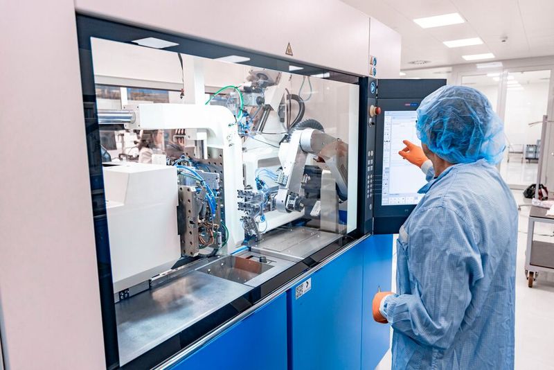 Was die Micropower bei Starlim in der Abteilung Micro Moulding angeht, so handelt es sich bei ihr um eine kompakte und komplette Fertigungszelle für die LSR-Verarbeitung. Hier steht eine im Reinraum. (Bild: Starlim Spritzguss)