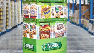 Macht im Lager und am POS gleichermaßen eine gute Figur: die neue Viertelpalette von Chep, die zu 100 % kohlendioxidneutral ist. (Bild: Chep)