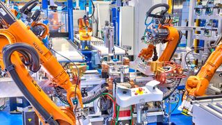 Neustart! Blick auf ein von Dalex mit Kuka-Robotern arbeitende Schweißanlage. Doch Dalex ging es in letzter Zeit nicht besonders gut. Das soll sich aber nach erfolgreicher Sanierung jetzt geändert haben. Lesen Sie, wie die Zukunft des Schweißsystemeexperten nun aussieht ... (Bild: Dalex)