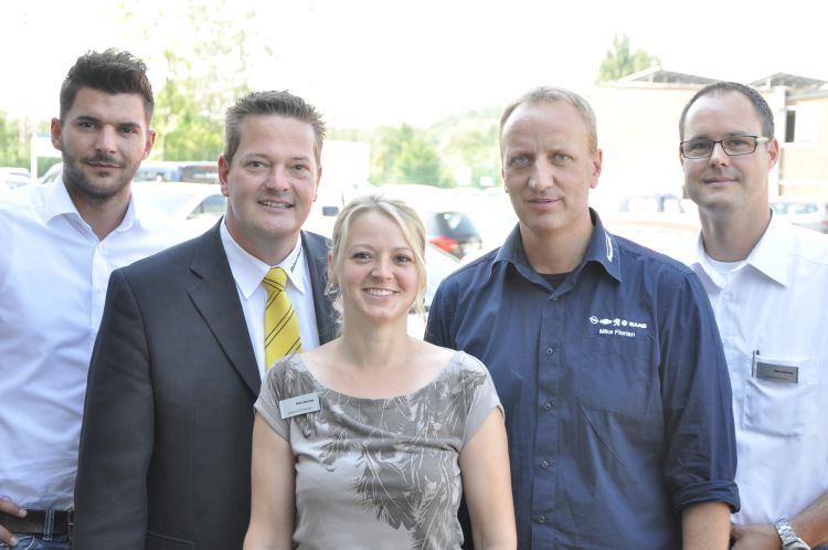 Das Verkaufs-Team von Rüschkamp in Lünen um André Grünke (2. v. li.). (Bild: Richter)