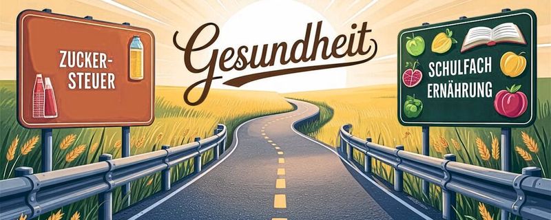 Ernährung und Gesundheit sind eng miteinander verknüpft. Dieser Beitrag zeigt, welchen Einfluss eine Zuckersteuer sowie Ernährunsbildung aus wissenschaftlicher Sicht haben können (Symbolbild).(Bild:  ideogram.ai / KI-generiert)
