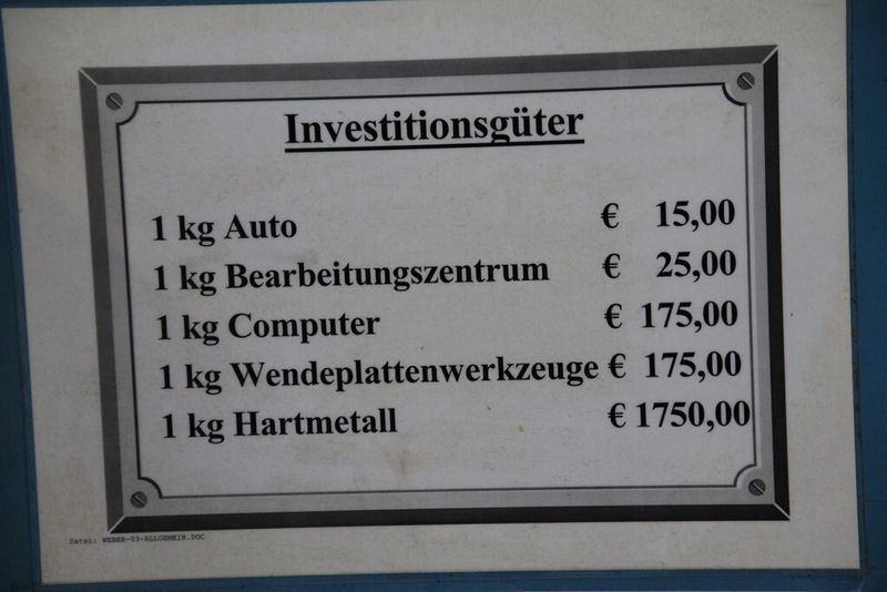 Es schadet nie, dem Mitarbeiter immer wieder ins Gedächtnis zu rufen, wie kostbar Werkzeuge sind. (Sonnenberg)