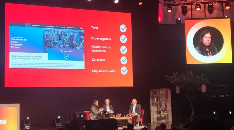 Die Ecosystem-Plattform, präsentiert von der Europa-Channelchefin Fernanda Catarino, soll die Zusammenarbeit zwischen Partnern bei Projekten fördern. (Bild: Vogel IT-Medien)