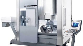 Die DMU 70 Evo linear verfügt über einen Linearantrieb in der X-Achse, schnelle Rundachsen und einen große Schwenkbereich der B-Achse von 102°. (Archiv: Vogel Business Media)