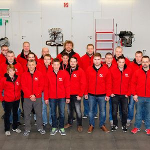 Die 20 besten deutschen Kia-Mechatroniker trafen sich am vergangenen Wochenende zum Deutschland-Finale des Mechatroniker-Wettbewerbs der koreanischen Marke.(Foto:  Kia)