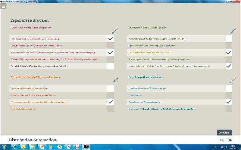 Die Distribution Automation App von Siemens veranschaulicht Anwendungen und Lösungen für Verteilnetzautomatisierungen. (Siemens)