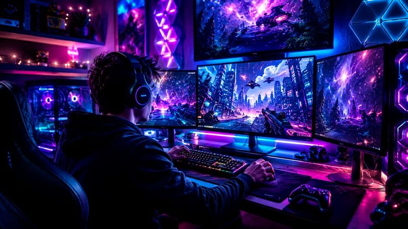 Die Gamescom erwartet dieses Jahr rund 350.000 Besucher. Die mehr als 1.600 Aussteller sind ein neuer Rekord.(Bild:  Dall-E / KI-generiert)