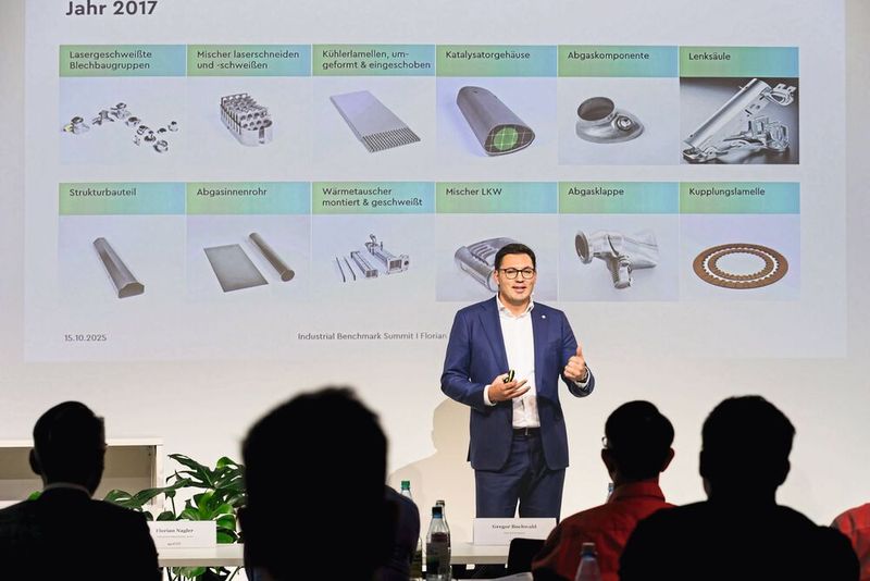 Zum Abschluss gab Florian Weil Einblicke in seine eigene Strategie und zeigte, wie es ihm gelungen ist Weil Technology aus der Abhängigkeit von der Automobilindustrie zu befreien. (Bild: Stefan Bausewein)