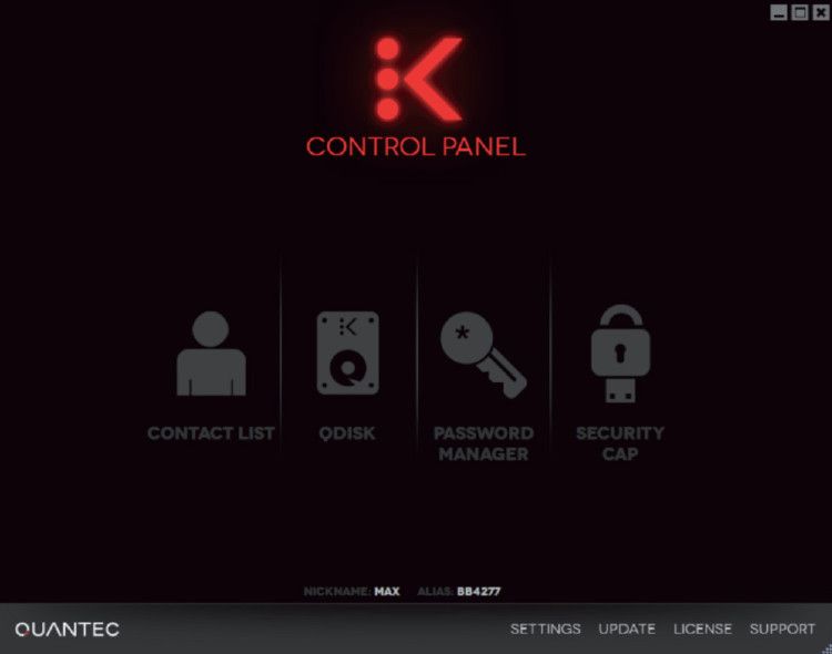 Das Hauptfenster der IndependenceKey-Software. (Bild: Intellicomp)