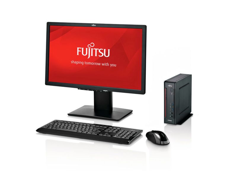 Der kleinste der Desktop-PCs mit Skylake-CPU ist der Esprimo Q956. Sein Gehäusevolumen liegt bei nur zwei Litern. (Bild: Fujitsu)