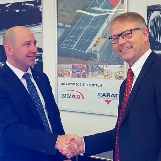 Sind Kooperationspartner: Orio-Geschäftsführer Jan-Philipp Schuhmacher (li.) und Carat-Geschäftsführer Thomas Vollmar. (Bild:  Carat)