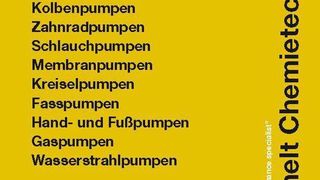 Das neue Handbuch von Reichelt Chemietechnik "Sonderprogramm Pumpen" (Bild: Reichelt)