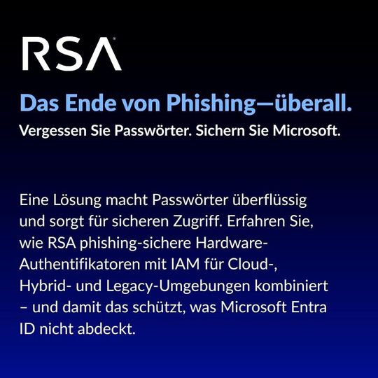 Sorgen Sie für deutlich höheren Schutz vor modernen Identitätsangriffen.(Bild:  RSA)