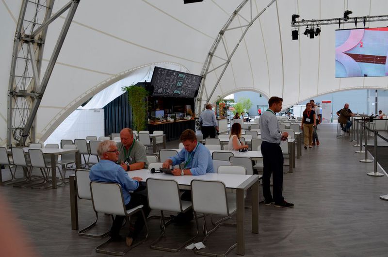 Impressionen von der World of Material Handling am 11. Juni 2018 in Mannheim. Gastgeber waren Linde und Dematic. (Sergio Caré-Lucas)