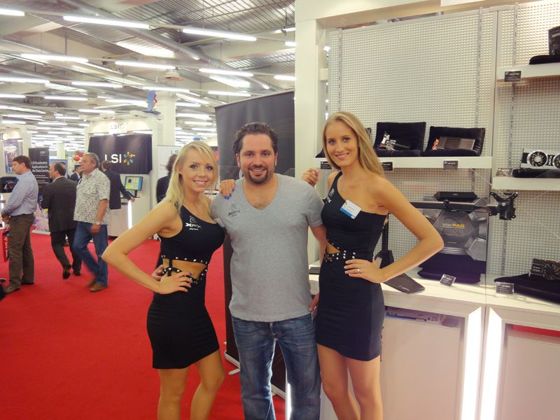 War mal wieder klar, wer die heißesten Frauen am Stand hatte: Marc Goldlücke, XFX (Archiv: Vogel Business Media)