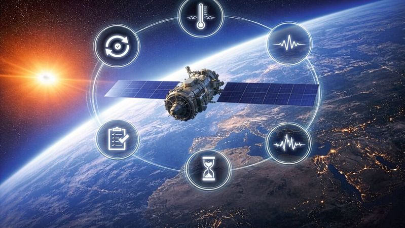 Mehr als nur  Frequenz:  In Luft- und Raumfahrtanwendungen wird die Auswahl eines Taktgebers durch mehrere technische und lebenszyklusbezogene Faktoren bestimmt.(Bild:  KI-generiert | WDI)