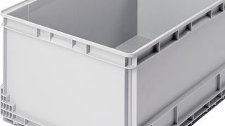 Die Bitobox XL Motion hat mit 53 l ein sehr großes Volumen und läuft auf der Fördertechnik extrem leise. (Bild: Bito)