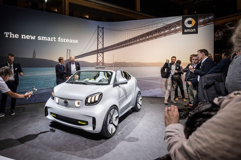 Zum 20. Geburtstag präsentierte Smart das neue Showcar Smart „forease“. (Daimler)