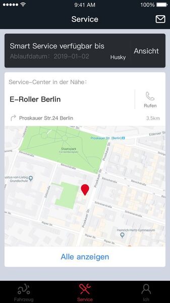 Smart-Service in Berlin (NIU)