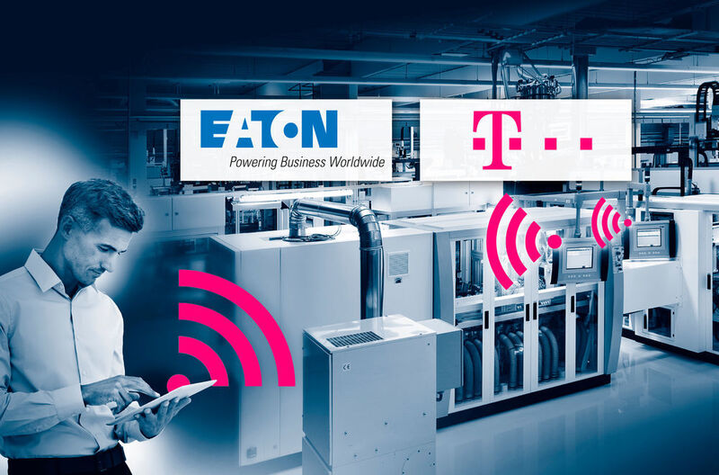 So will Eaton sowohl kleine als auch komplexe Maschinen und Anlagen effizeint und kostengünstig „IoT-ready“ machen und mit T-Systems in Cloud-Infrastrukturen einbinden. (Eaton)