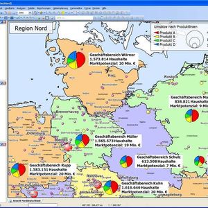 Wer bearbeitet welches Vertriebsgebiet und welche Marktpotenziale stehen dahinter?