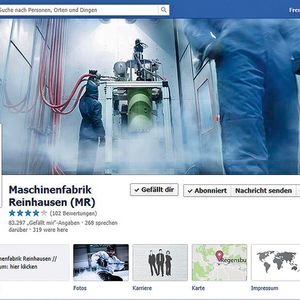 Das Facebook-Profil der Maschinenfabrik Reinhausen hat bereits über 86.000 Gefällt mir-Angaben. Neben einem Einblick in das Unternehmen bekommen Kunden und Interessenten hier auch die Möglichkeit, gezielte Fragen zu Produkten oder Dienstleistungen zu stellen.