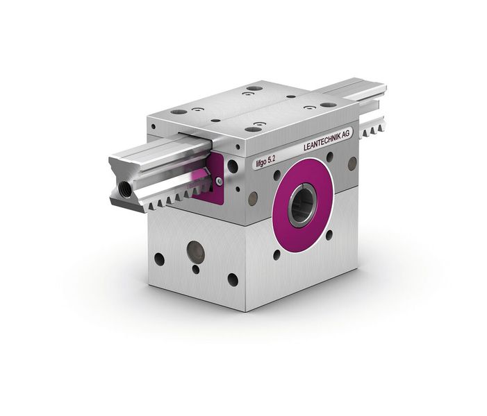 Kurz vor der Hannover Messe veröffentlicht Leantechnik eine neue Baureihe der hochgenauen Zahnstangengetriebe. Die Getriebe der Baugröße 5.2 bieten Konstrukteuren ein hohes Maß an Flexibilität und helfen ihnen, die Entwicklungskosten zu senken. Die lifgo -und lean SL-Zahnstangengetriebe der Baugröße 5.2 können in einem Belastungsbereich von 0 bis 1.030 kg eingesetzt werden. Hannover Messe 2025: Halle 6, Stand F18 (Bild: Leantechnik)