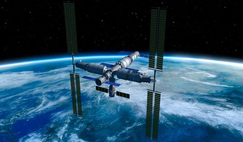 An artist's rendering of the to-be-launched Chinese Space Station. If all goes according to plan, an NTNU based research project will be conducted aboard the space station as early as 2022.  (China Manned Space Agency )