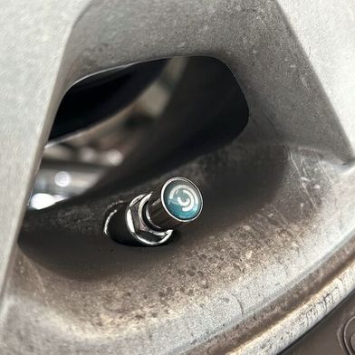 Alles richtig gemacht: Auch mit Kappe ragt das Ventil seitlich nicht über das Rad hinaus und die Materialpaarung von Ventilkörper und -kappe führt nicht zu elektrochemischer Korrosion. (Bild: Diehl – VCG)