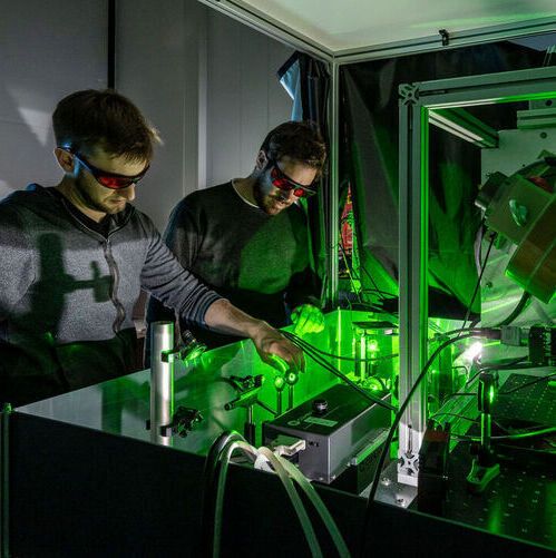 Prof. Dominik Bucher uses defects in diamond (NV-centers) as quantum sensors for NMR spectroscopy on the nano- to microscale. Prof. Dominik Bucher uses defects in diamond (NV-centers) as quantum sensors for NMR spectroscopy on the nano- to microscale.