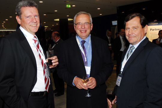 Hans-Heiner Lüdemann, BDK, Bernhard Becklöhne, Car Garantie, und Axel Berger, Car Garantie (Archiv: Vogel Business Media)