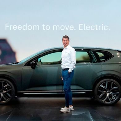 Herrik van der Gaag, Head of Central Europe bei Volvo Cars und Geschäftsführer von Volvo Deutschland, sieht mit dem neuen EX60 gute Chancen, 2026 die BEV-Quote zu steigern. (Bild: Volvo)