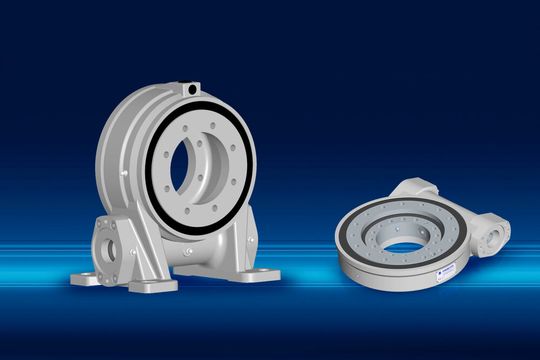 Bei Rodriguez sind auch Schwenktriebe in großen Dimensionen erhältlich, die sich für performancekritische Einsatzbereiche und Heavy-Duty-Anwendungen eignen.(Bild:  Rodriguez)