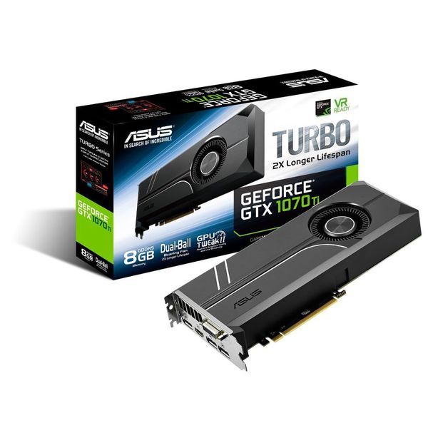 Die Turbo Geforce GTX 1070 Ti ist die Asus-Variante von Nvidias Referenz-Layout.  (Asus)