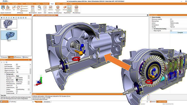 3DViewStation visibility check(Bild:  Kisters)