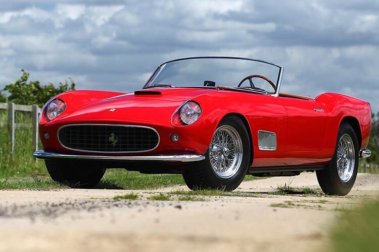 Platz 9 mit einem Auktionserlös von 6,6 Millionen Dollar geht an den dritten Ferrari Spider unter den zehn teuersten Oldtimern 2012: Eine Variante des 250 GT California Spider LWB aus dem Jahr 1957. (Foto: Classic Car Tax)