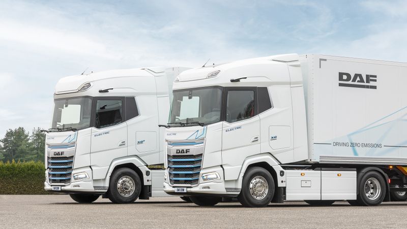 Elektrisch angetriebene Lkw von DAF sollen bald nach Level 4 autonom fahren können.(Bild:  DAF Trucks)