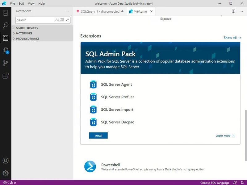 Mit dem SQL Admin Pack können SQL-Server in Azure umfassender verwaltet werden. (Joos/Microsoft (Screenshot))