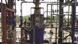 Der Porenreaktor Diabon im Betrieb (Bild: SGL Group)